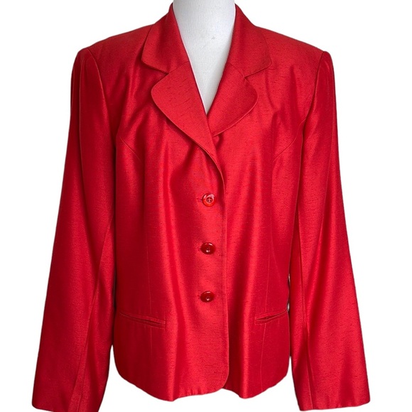 Worthington Red Blazer 14 - Picture 1 of 17